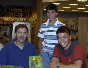 Dr. Benedict is pictured with his sons Luke and Chip at a Borders book signing in Camp Hill, PA