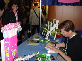 John Benedict MD signs copies of Adrenaline at the at the 2005 Book Expo of America in New York City, NY. 